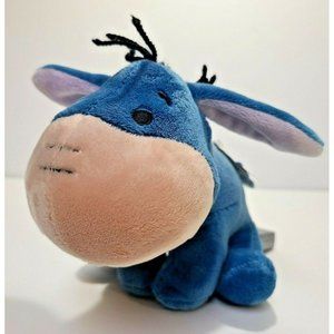 Disney World Theme Park Blue Eeyore Plush Stuffed Animal Small Souvenir 12" RARE